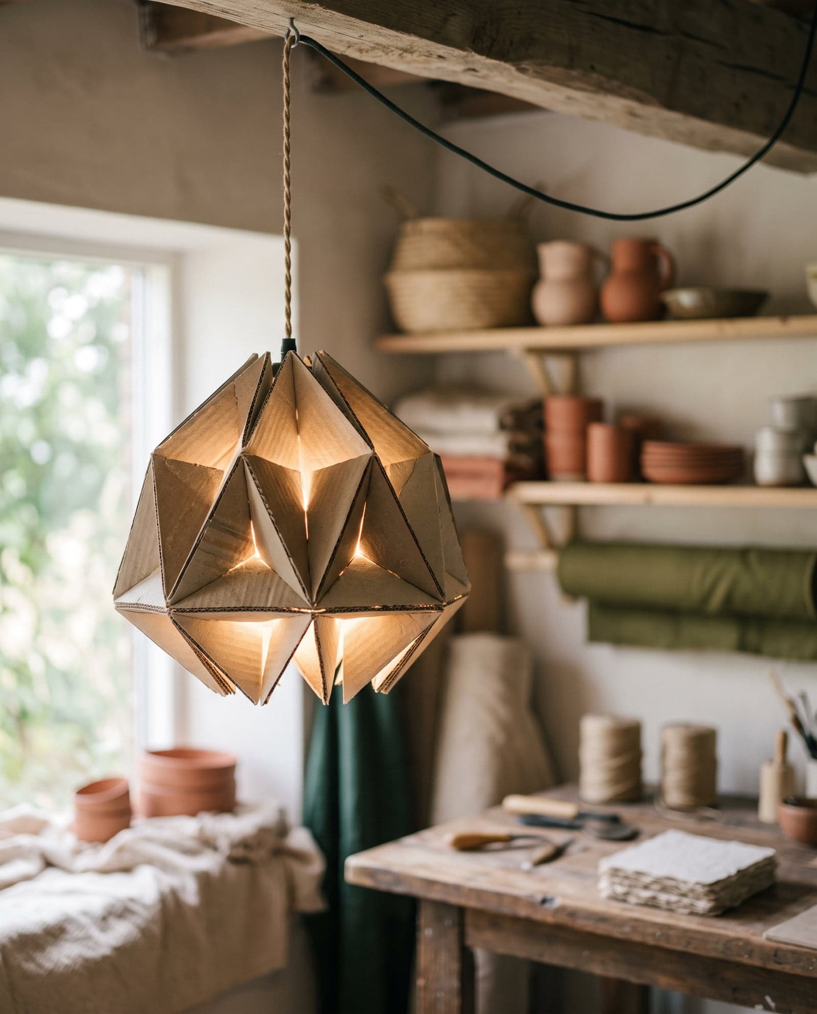 Lampe pliée